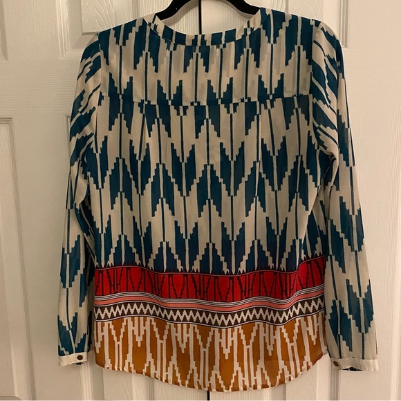 Maeve Anthropologie Rohana Embellished Blouse | size 4 - Picture 4 of 6